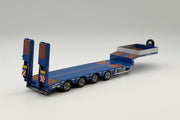 21-1251 | 4 Axle Low Loader with Ramps - BLUE