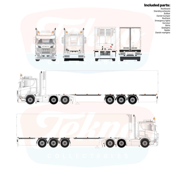 89410 | Scania NGR Lowcab 6x2 - 3 Axle Fridge Trailer