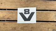 V8 Power Stickers