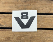 VP | Black V8 Sticker