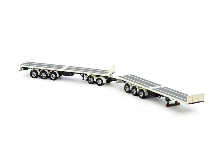 82836 | Australian double flatbed trailer met dolly