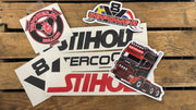 V8 Power Stickers