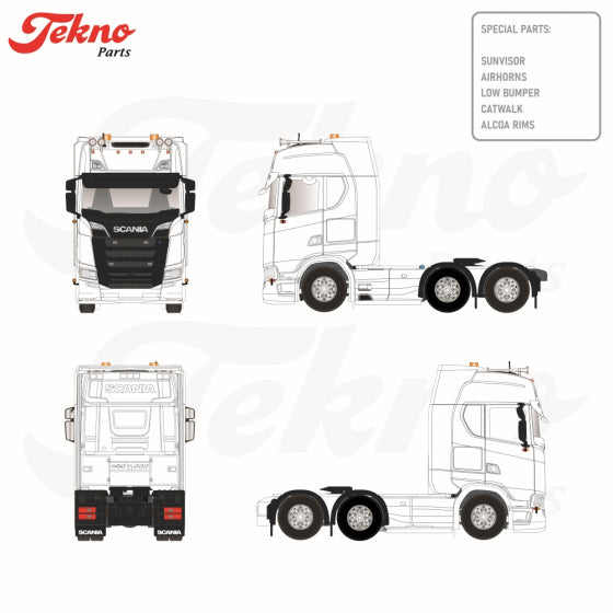 88127 | Scania NGS Highline 6x2 Tag Kit