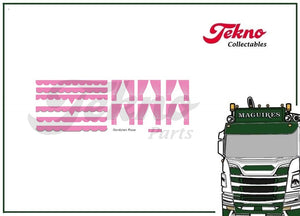 89332 | Pink Curtains 'WaterDecal'