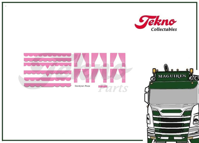 89332 | Pink Curtains 'WaterDecal'