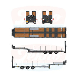 90873 | 3 Axle Broshuis Semi Low Loader