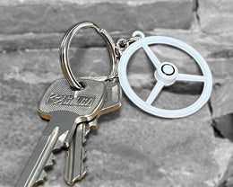 SS | 3 Spoke Keyring - WHITE