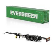 40ft Evergreen + 3 axle Container Chassis