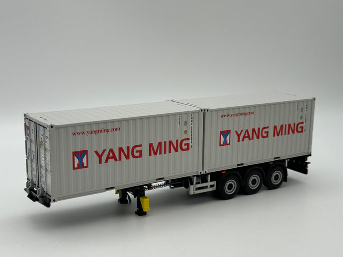 Container Trailer 3 axle with 2x 20ft Containers