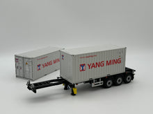 Container Trailer 3 axle with 2x 20ft Containers