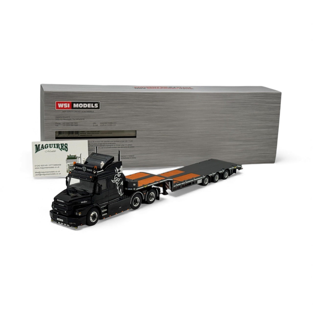 Scania 143T and 3 axle Low Loader Trailer