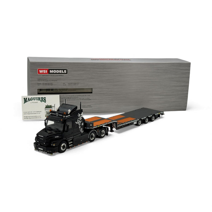 Scania 143T and 3 axle Low Loader Trailer