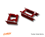Corgi | Trailer Side Skirts, Red