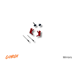 Corgi Mirrors, Volvo FH4, Red