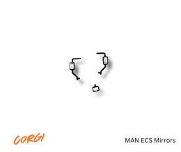 Corgi Mirrors, MAN ECS, Black
