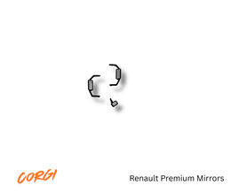 Corgi Mirrors, Renault Premium, Black