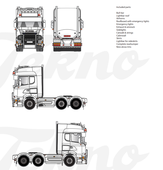 87594 | Scania R6 Streamline 6x2 Kit