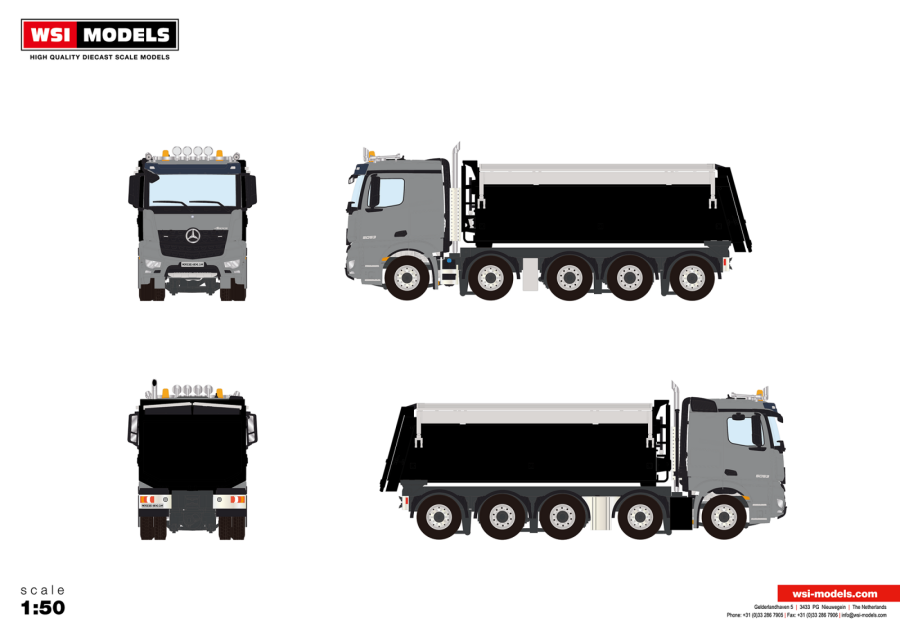 04 2209 Mercedes Benz Arocs Tipper 10x4 Maguires Models 04-2209-mercedes-benz-arocs-tipper-10x4-maguires-models