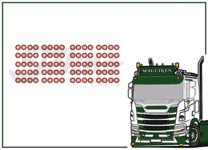 88596 | Round Rear Lights Set 'Sticker'