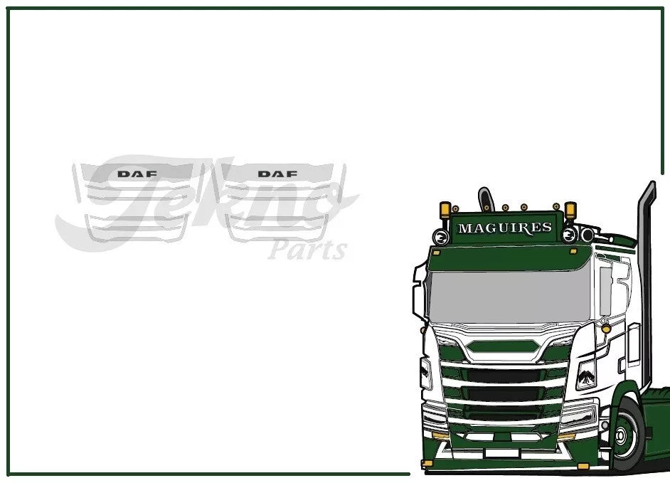 88563 | DAF XF Grill Set 'WaterDecal'