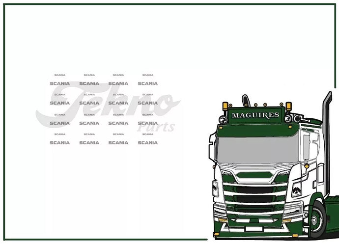88210 | Scania Classic Mudflaps Set 'WaterDecal'