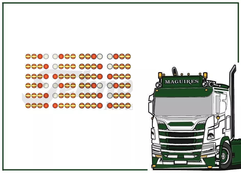 88600 | Round Rear Lights Set 'Sticker'