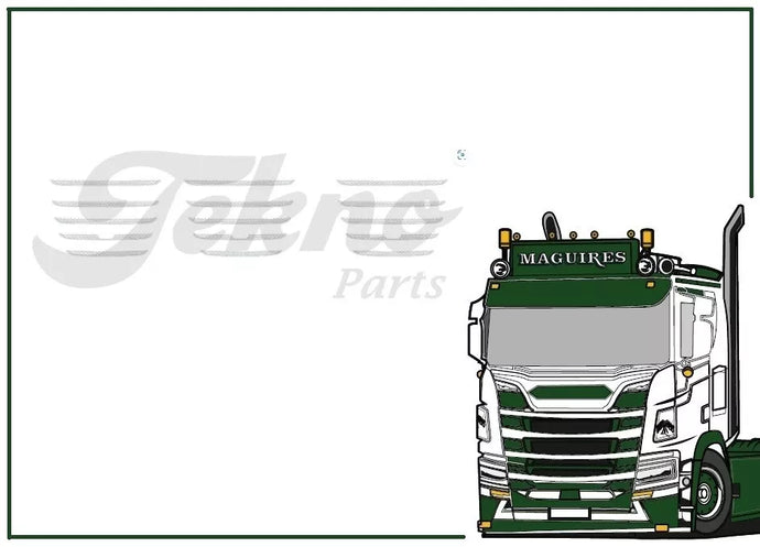 88625 | DAF XF 106 Grill Set 'WaterDecal'