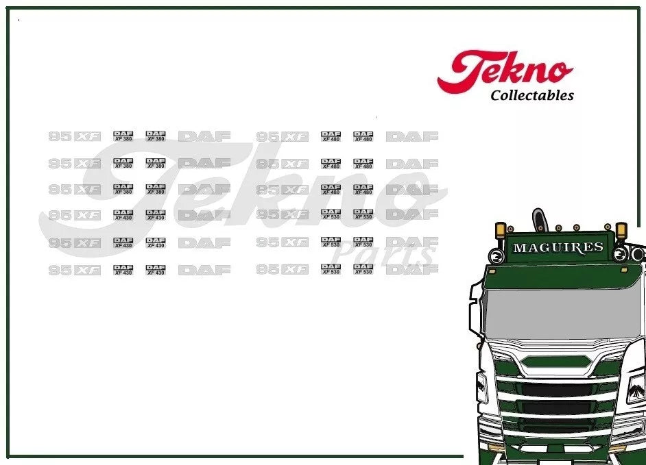 89275 | DAF 95XF Set 'WaterDecal'