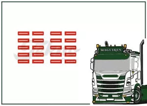 88572 | DAF Euro 6 Rear Lights Set 'WaterDecal'
