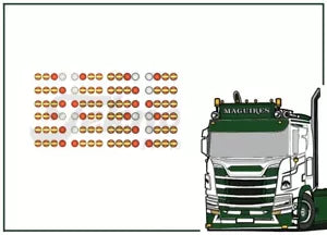 88601 | Round Rear Lights Set 'WaterDecal'