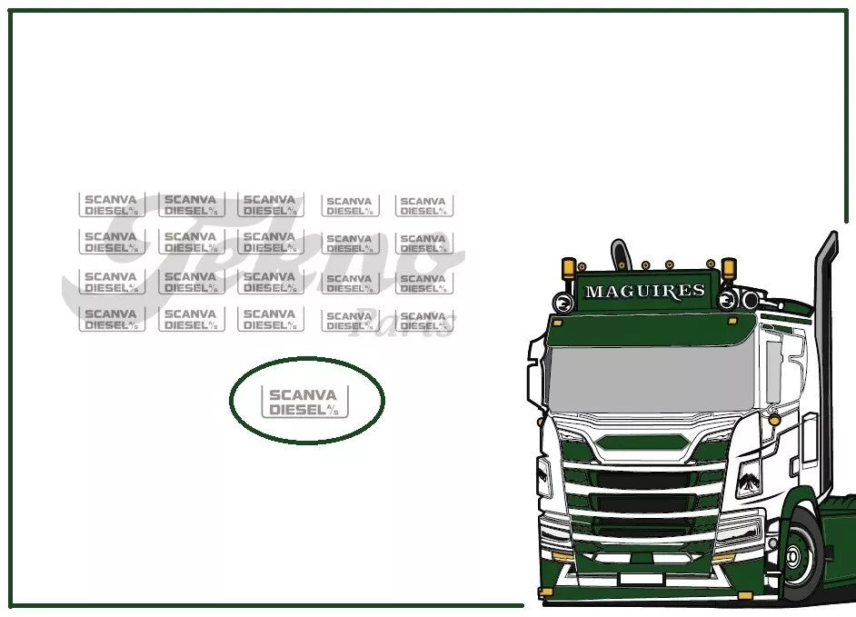 88196 | Scania Scanva Mudflaps Set 'WaterDecal