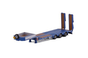 21-1218 | 3 Axle Low Loader with Ramps - BLUE