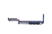21-1218 | 3 Axle Low Loader with Ramps - BLUE
