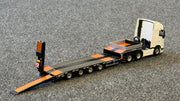 Volvo FH5 Globetrotter XL 6x2 - 4 Axle Black Low Loader with Ramps