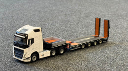 Volvo FH5 Globetrotter XL 6x2 - 4 Axle Black Low Loader with Ramps