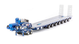 ZT09076 | METALLIC BLUE; 7X8 STEERABLE METALLIC BLUE TRAILER WITH 2X8 DOLLY