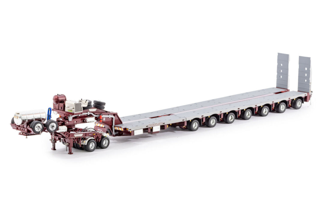 thumbnail interactive-video image 1 of Drake Collectibles ZT09076 1:50 Diecast Steerable Trailer & Dolly Set – Metallic Blue – Limited Edition 1 of 2